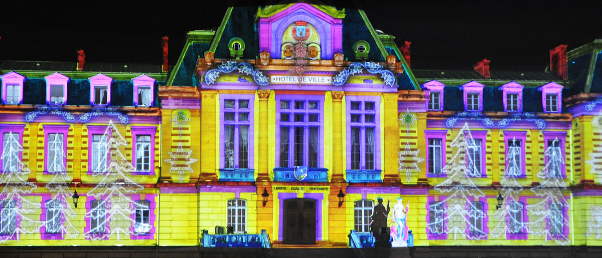 Evreux - Mapping colorisation façade